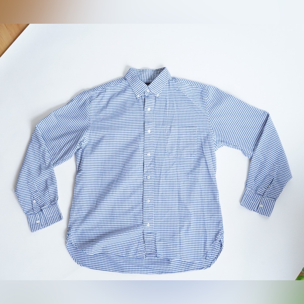 Men's Blue Checkered Shirt